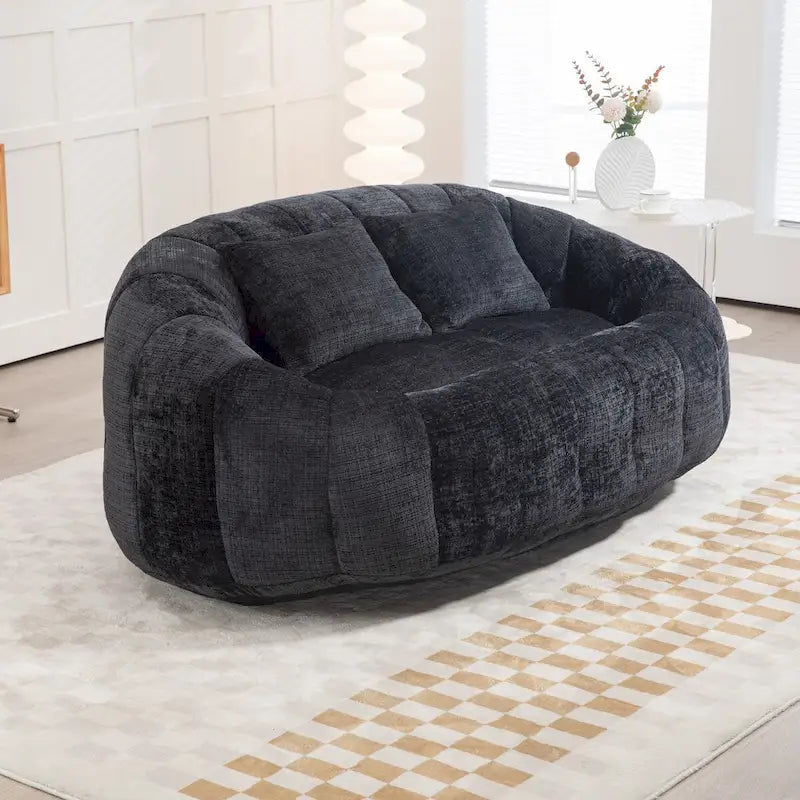 Canapé pouf, canapé paresseux, fauteuil inclinable confortable et durable, fauteuil pouf à dossier haut pour adultes et enfants, intérieur et extérieur