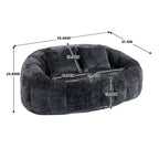Canapé pouf, canapé paresseux, fauteuil inclinable confortable et durable, fauteuil pouf à dossier haut pour adultes et enfants, intérieur et extérieur
