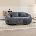 Canapé pouf, canapé paresseux, fauteuil inclinable confortable et durable, fauteuil pouf à dossier haut pour adultes et enfants, intérieur et extérieur