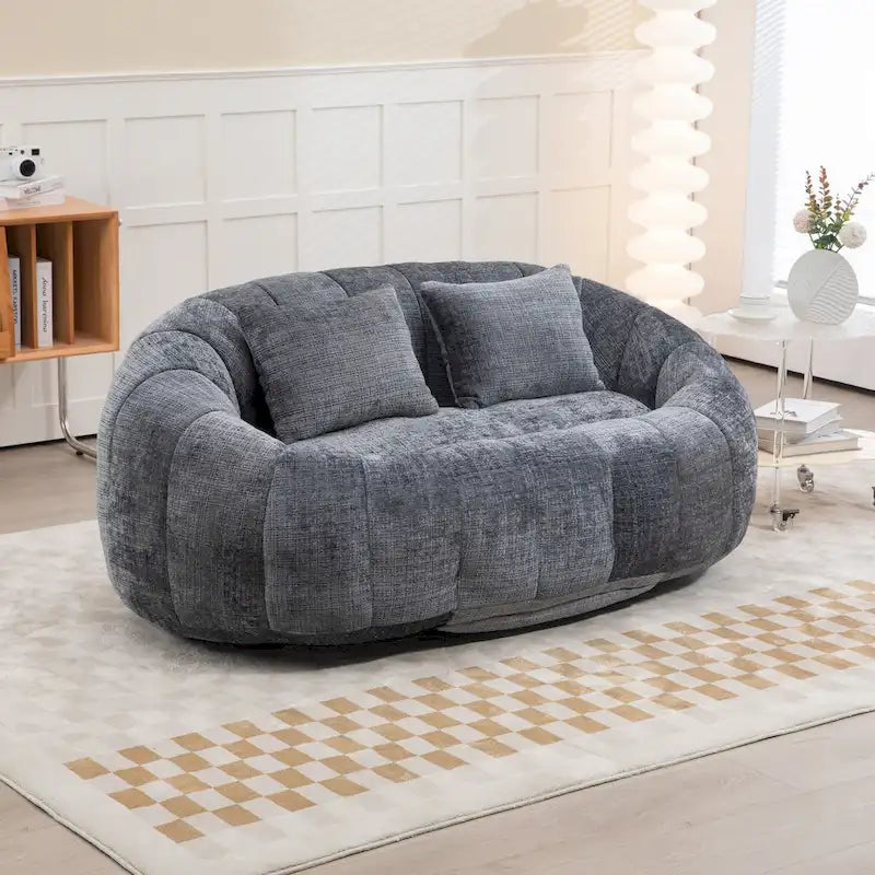 Canapé pouf, canapé paresseux, fauteuil inclinable confortable et durable, fauteuil pouf à dossier haut pour adultes et enfants, intérieur et extérieur