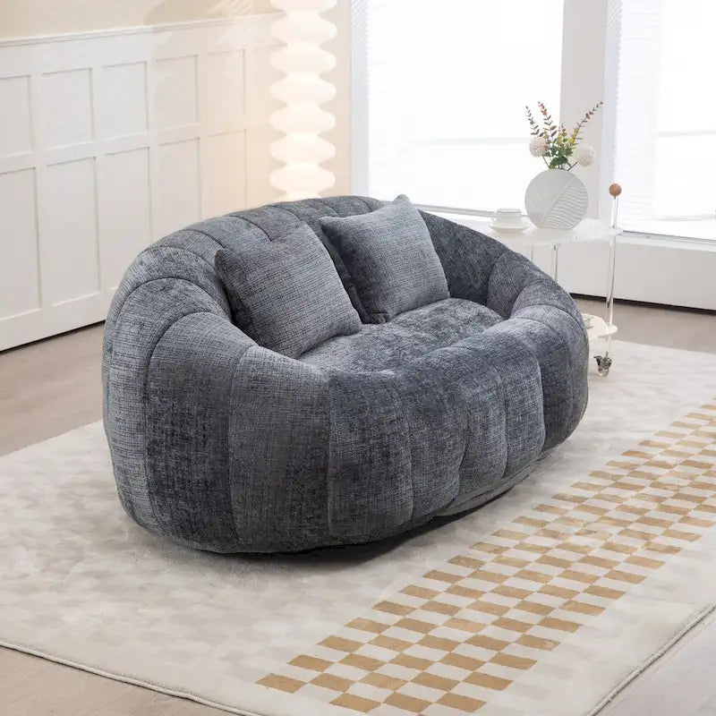 Canapé pouf, canapé paresseux, fauteuil inclinable confortable et durable, fauteuil pouf à dossier haut pour adultes et enfants, intérieur et extérieur