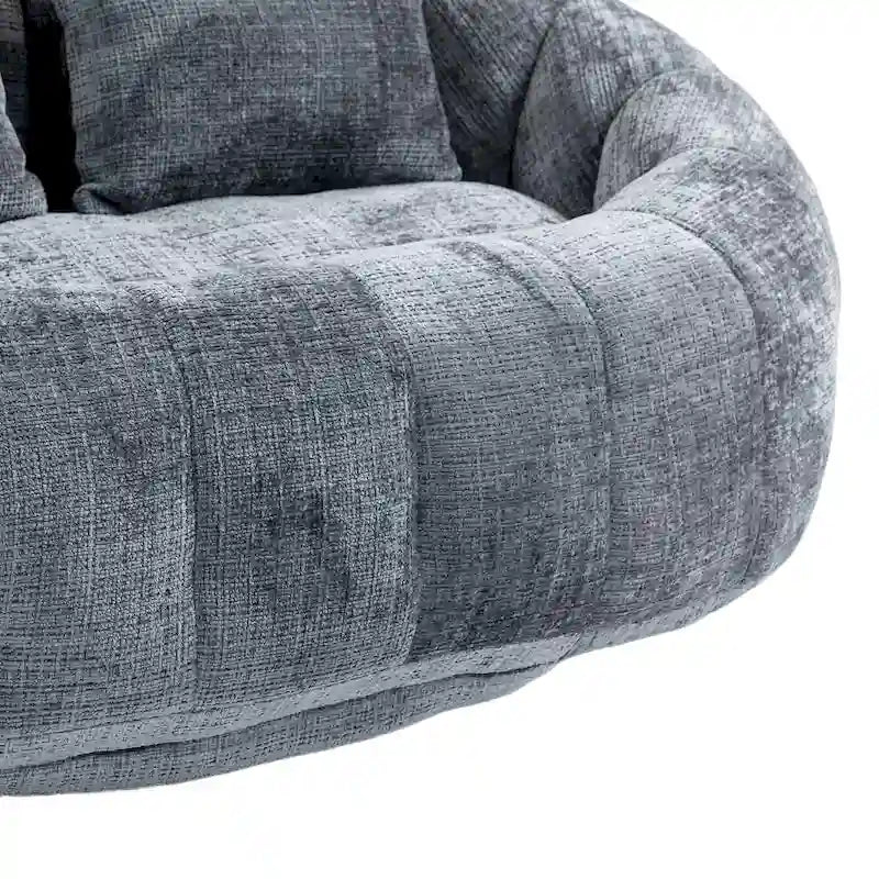 Canapé pouf, canapé paresseux, fauteuil inclinable confortable et durable, fauteuil pouf à dossier haut pour adultes et enfants, intérieur et extérieur