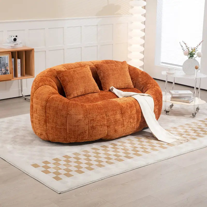 Canapé pouf, canapé paresseux, fauteuil inclinable confortable et durable, fauteuil pouf à dossier haut pour adultes et enfants, intérieur et extérieur