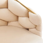 Fauteuil d'appoint de luxe fait à la main avec pieds dorés, fauteuil moderne en velours pour salon et chambre à coucher