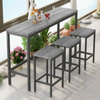 Ensemble table de bar et 3 tabourets