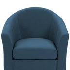 Lot de 2 fauteuils d’appoint modernes pivotants en forme de tonneau, rembourrés, pour le salon