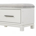 Banc à chaussures avec coussin amovible et rangement dissimulé pour l'organisation de l'entrée et du salon