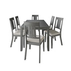 Ensemble de salle à manger classique 7 pièces en bois CraftPorch