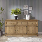 Buffet bas de style rustique 65 po - Collection Corona