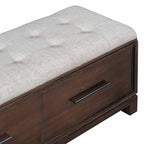Banc à chaussures avec coussin amovible et rangement dissimulé pour l'organisation de l'entrée et du salon