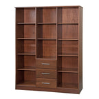 Armoire Palace Imports Cosmo à 3 portes en bois massif à 100 %, avec portes en bois massif ou miroirs